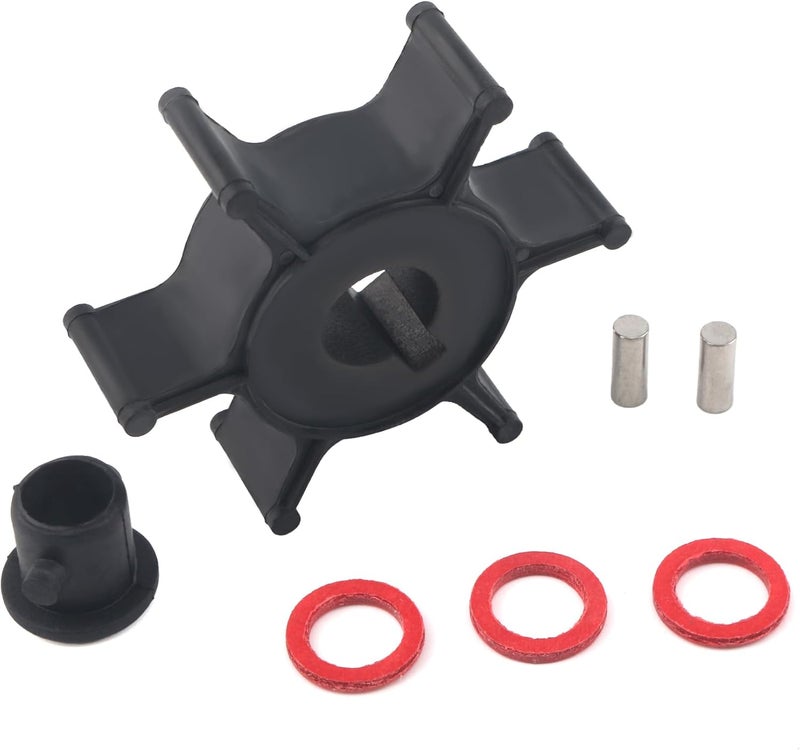 QUICKMARINE 646-44352 Marine Water Pump Impeller Service Kit fits Yamaha 2 Stroke 2 HP Boat Outboard Motor Replacement 646-44352-01 646-44352-00 Sierra 18-3072 - Image 1